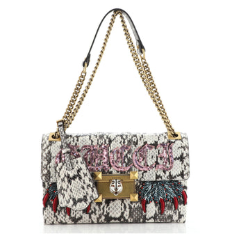 Gucci Osiride Shoulder Bag Embellished Snakeskin Medium