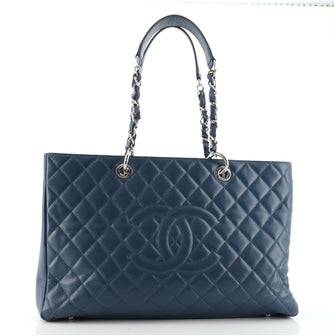 Chanel Grand Shopping Tote Quilted Caviar XL