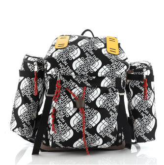 Gucci Gucci x The North Face Flap Backpack Printed Nylon Large