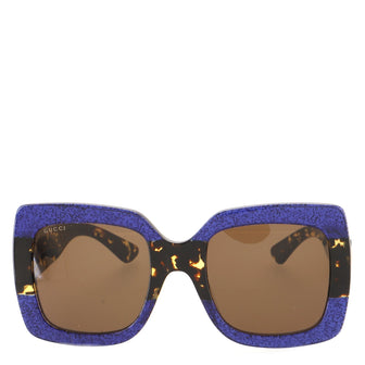 Gucci Square Sunglasses Acetate and Glitter