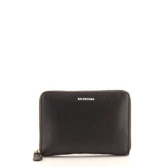 Balenciaga Everyday Zip Wallet Leather Mini