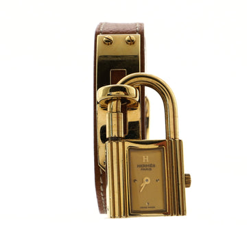Hermes Kelly Quartz Watch Leather with Gold Hardware 20