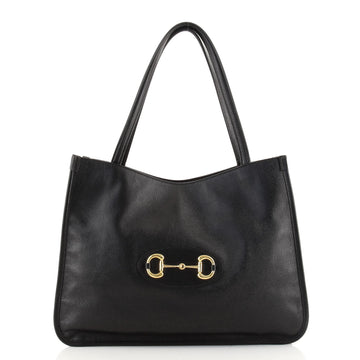 Gucci 1955 Horsebit Chain Tote Leather Large