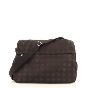 Chanel Travel Line Messenger Bag Nylon Large