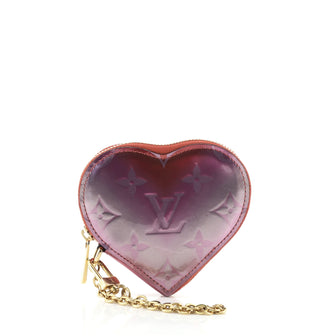 Louis Vuitton Heart Coin Purse Limited Edition Degrade Monogram Vernis