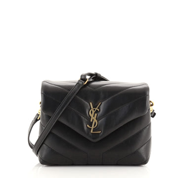 Saint Laurent LouLou Shoulder Bag Matelasse Chevron Leather Toy