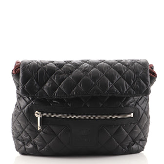 Chanel Coco Cocoon Flap Backpack Quilted Nylon
