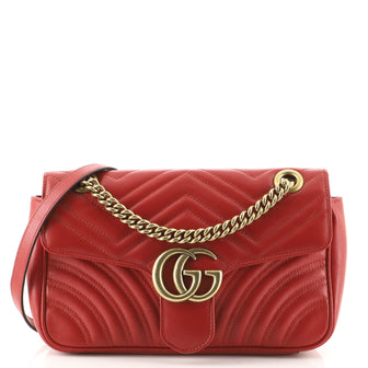 Gucci GG Marmont Flap Bag Matelasse Leather Small