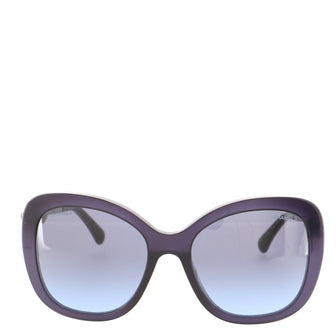Chanel Pearl Butterfly Sunglasses Acetate