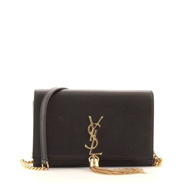 Saint Laurent Classic Monogram Tassel Chain Wallet Leather