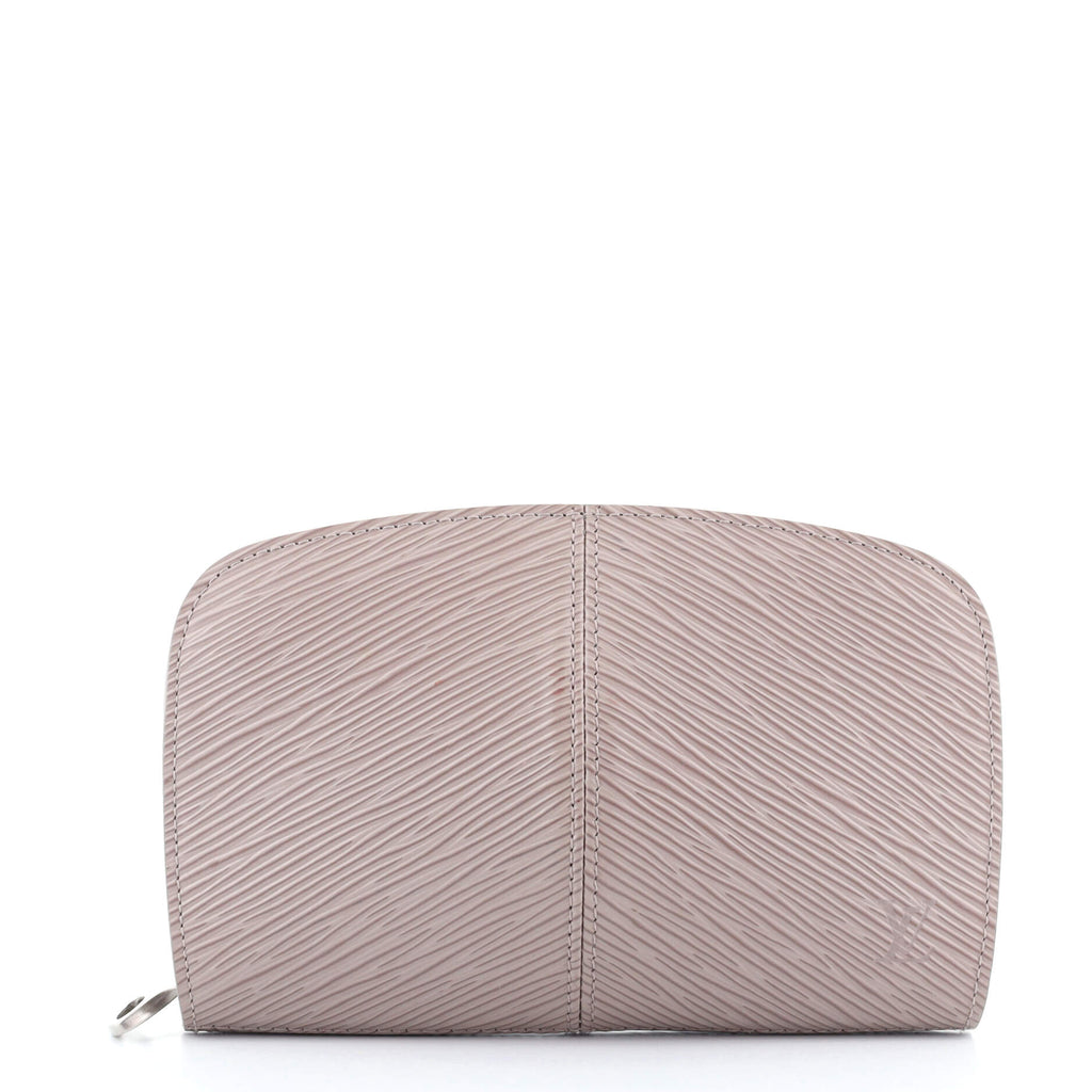 Louis Vuitton Lilac Epi Leather Demi-Lune Zip Coin Purse - Yoogi's Closet