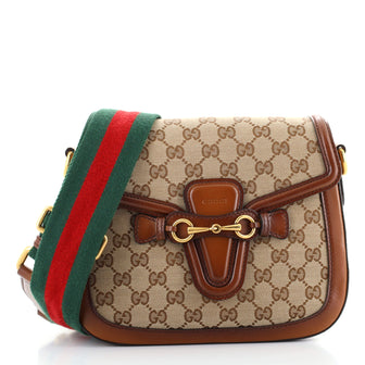 Gucci Lady Web Shoulder Bag GG Canvas Medium