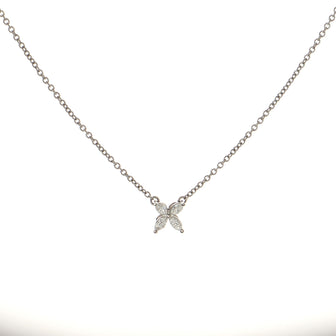 Tiffany & Co. Victoria Pendant Necklace Platinum and Diamonds Small