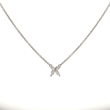 Tiffany & Co. Victoria Pendant Necklace Platinum and Diamonds Small