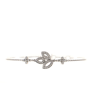Harry Winston Lily Cluster Chain Bracelet Platinum with Diamonds