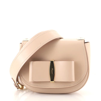 Salvatore Ferragamo Anna Vara Flap Shoulder Bag Leather Small