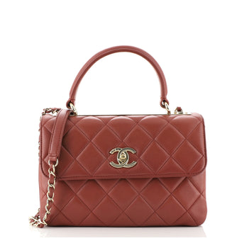 Chanel Trendy CC Top Handle Bag Quilted Lambskin Small