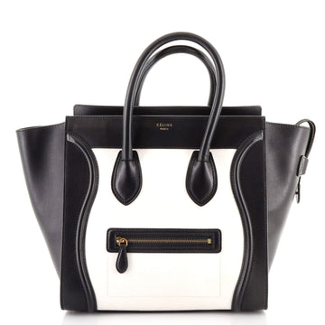 Celine Bicolor Luggage Bag Leather Mini