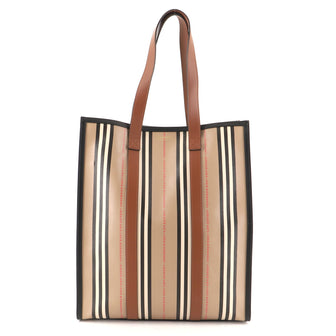 Burberry Portrait Tote Icon Stripe E-Canvas Medium