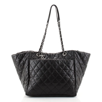 Chanel Week End On Mars Tote Quilted Lambskin Medium