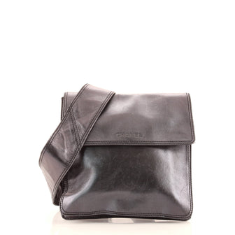 Chanel Flat Crossbody Bag Leather Small