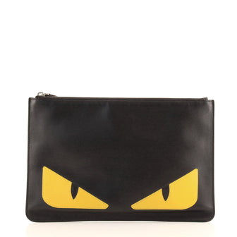 Fendi Monster Pouch Leather Medium