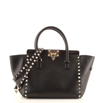 Valentino Rockstud Tote Rigid Leather Small