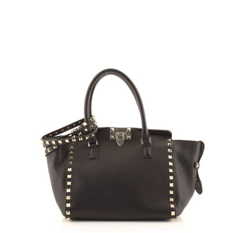 Valentino Rockstud Tote Rigid Leather Small