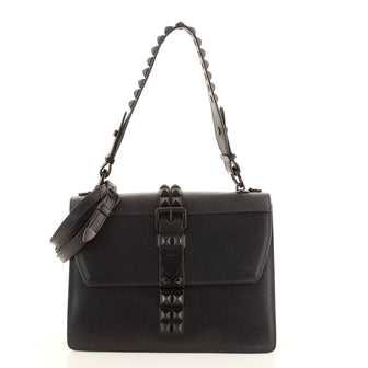 Prada Monochrome Elektra Shoulder Bag Studded Leather Medium