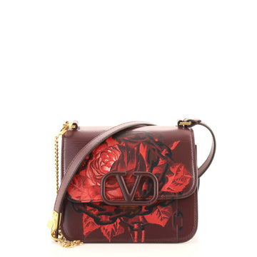 Valentino VSling Shoulder Bag Printed Leather Small