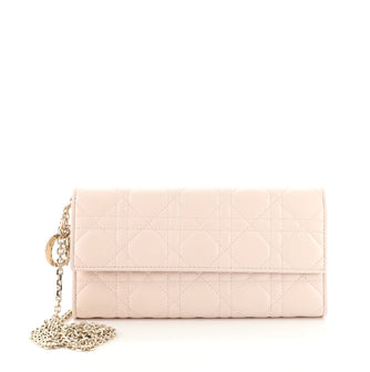 Christian Dior Lady Dior Croisiere Chain Wallet Cannage Quilt Lambskin