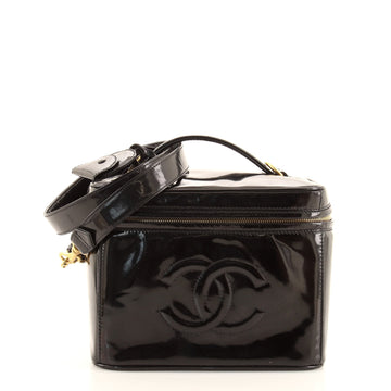 Chanel Vintage Timeless Vanity Case Patent Small