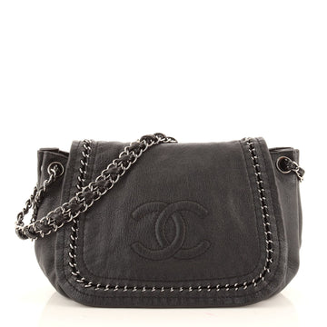 Chanel Luxe Ligne Accordion Flap Bag Leather