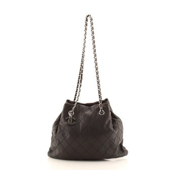 Chanel CC Bucket Bag Quilted Calfskin Small