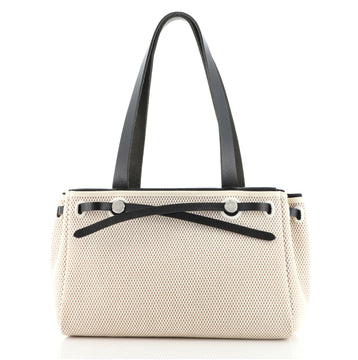 Hermes Herbag Cabas Toile and Leather PM