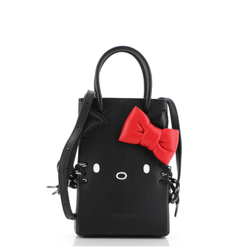 Balenciaga Hello Kitty Shopping Tote Printed Leather Mini