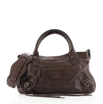 Balenciaga First Classic Studs Bag Leather