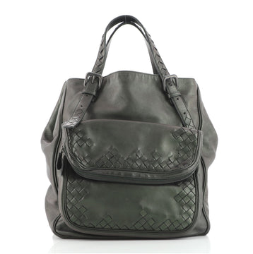 Bottega Veneta Scarabee Multi Pocket Tote Leather with Intrecciato Detail
