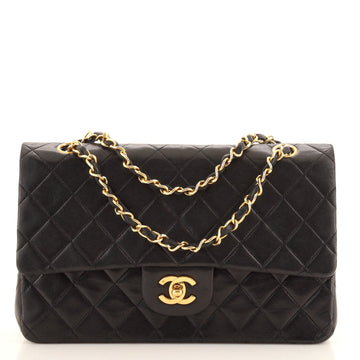 Chanel Vintage Classic Double Flap Bag Quilted Lambskin Medium