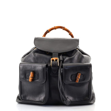 Gucci Vintage Bamboo Backpack Leather Medium