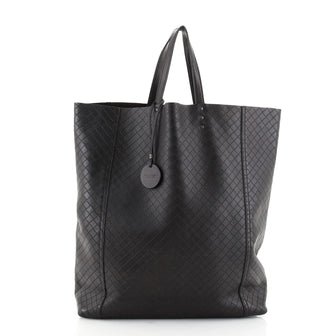 Bottega Veneta Vertical Tote Intrecciomirage Leather Small