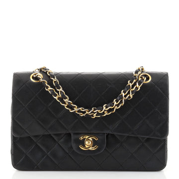 Chanel Vintage Classic Double Flap Bag Quilted Lambskin Medium