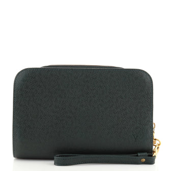 Louis Vuitton Pochette Baikal Clutch Taiga Leather