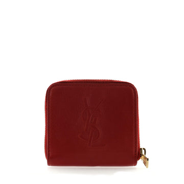 Saint Laurent Belle de Jour Zip Around French Wallet Leather Compact
