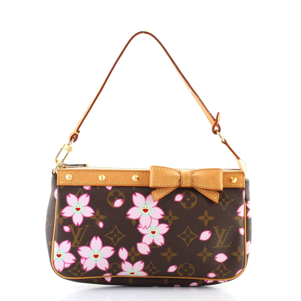 Louis Vuitton Pochette Accessoires Limited Edition Cherry Blossom Monogram  Brown 86017230