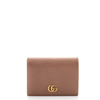 Gucci GG Marmont Flap Card Case Leather