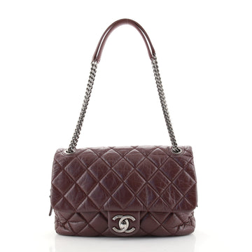 Chanel Portobello Flap Bag Quilted Aged Calfskin Jumbo
