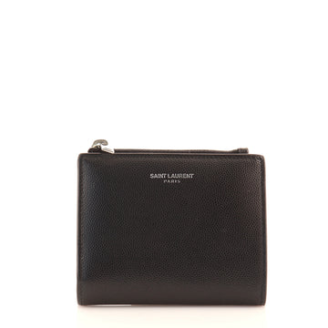 Saint Laurent Logo Zipped Card Case Leather