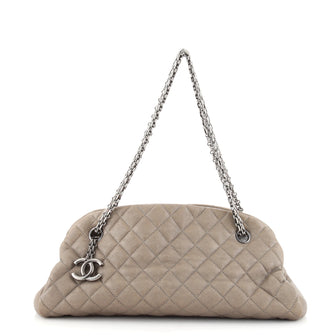 Chanel Just Mademoiselle Bag Quilted Caviar Medium