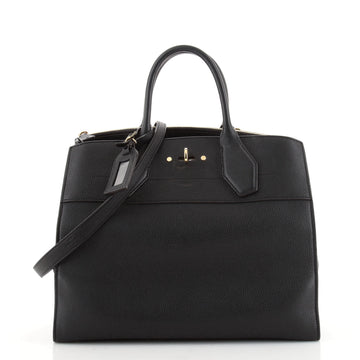Louis Vuitton City Steamer Handbag Leather MM